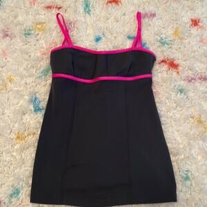 Lululemon Gray and Hot Pink Ariel Top Size 4